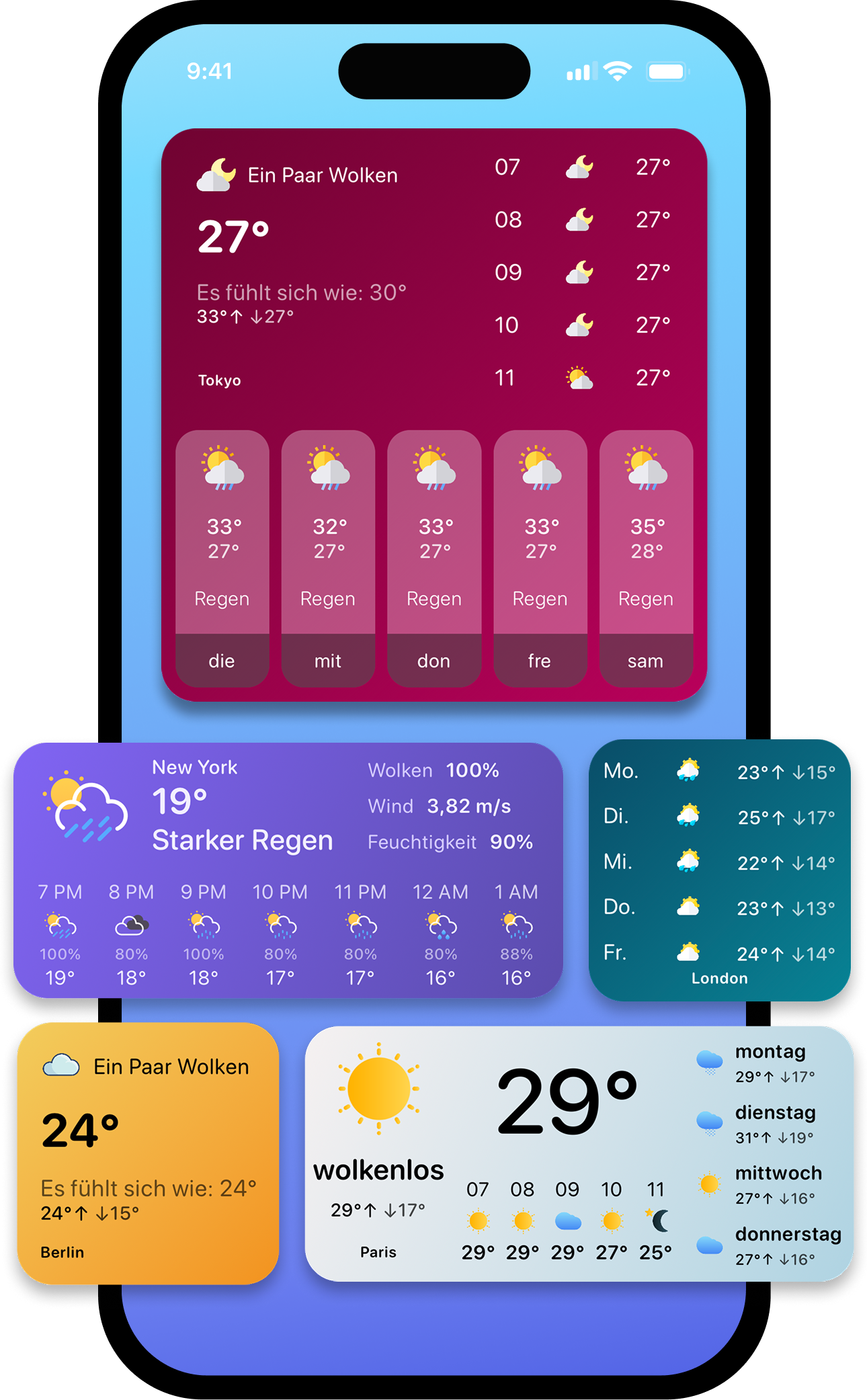 HeyWeather widgets